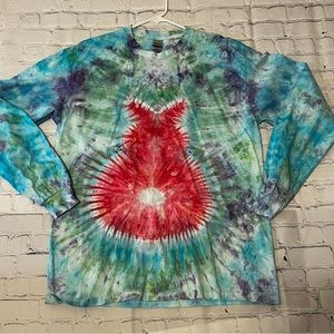 Handmade Tie dyed Easter Bunny shirt